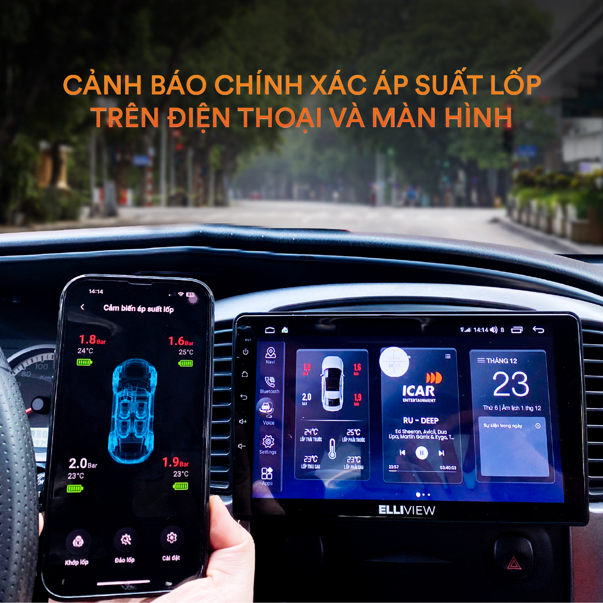 Cảm biến áp suất lốp IP24